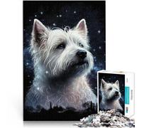 Puzzle de 1000 piezas para adultos, galaxia, animal, perro, juego práctico para entrenar tu cerebro y tus manos, para adolescentes a partir de 14 años, 26 x 38 cm
