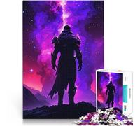 Puzzle de 1000 Piezas para Adultos Galaxia del héroe de fantasía Oscura Alivio del estrés Cada Pieza es única: un desafiante y Divertido Juego Familiar 38x26cm