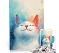 Puzzle de 1000 Piezas para Adultos Gato cósmico de ensueño Matar el Tiempo en Vacaciones en casa Juguetes de decoración del hogar 38x26cm