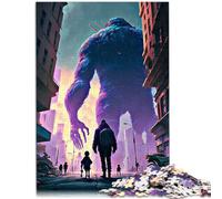 Puzzle de 1000 piezas para adultos, gigante, rompecabezas de monstruo, juego práctico, juego familiar, alivio del estrés, desafío difícil, 26 x 38 cm