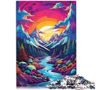 Puzzle de 1000 piezas para adultos, glaciar Alaska, juguete de entretenimiento familiar, 50 x 75 cm, toda la familia