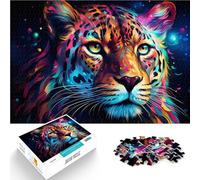 Puzzle de 1000 piezas para adultos Guepardo Alivio del Estrés Ayuda al cerebro a entrenar juguetes adictivos y promover la paciencia 26 x 38 cm