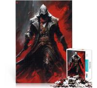 Puzzle de 1000 Piezas para Adultos Guerrero Oscuro de Asesinos Juguetes para aliviar el estrés Toda la Familia. 52x38cm