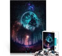 Puzzle de 1000 piezas para adultos hermoso bosque con luna llena juego educativo juguete desafiante 50 x 70 cm. Entrena tu cerebro y tus manos.