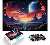 Puzzle de 1000 piezas para adultos. Hermoso paisaje bajo el planeta. Puzle difícil sofisticado. 50 x 70 cm. Entrena tu cerebro y tus manos.