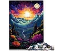 Puzzle de 1000 piezas para adultos, hermoso paisaje de fantasía, rompecabezas educativo, juego familiar, 38 x 52 cm. Entrena tu cerebro y tus manos.