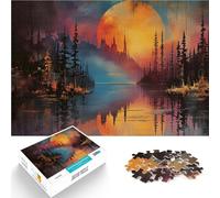 Puzzle de 1000 Piezas para Adultos Hermoso Paisaje Natural Juegos Divertidos para la Familia Interacción Entre Padres e Hijos 50x70cm