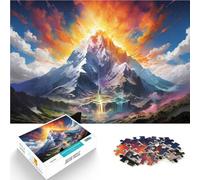 Puzzle de 1000 piezas para adultos Hermoso y maravilloso rompecabezas educativo de aprendizaje del arte del paisaje de 14.96" x 20.47" Ayuda al cerebro a ejercitar juguetes adictivos