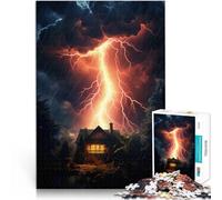 Puzzle de 1000 Piezas para Adultos Horizonte de Lightning City Matar el Tiempo en Vacaciones en casa Regalos de Amigo Secreto 75x50cm