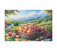 Puzzle De 1000 Piezas para Adultos Huerto de Cosecha 1000 PCS 75x50cm Actividad En Interiores Día De Lluvia Niños Adolescentes Adultos Diversión Familiar Segura