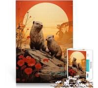 Puzzle de 1000 Piezas para Adultos Hyrax DE Roca Alivia el estrés Vacaciones en casa Matar el Tiempo para la decoración del hogar 38x26cm