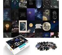 Puzzle de 1000 Piezas para Adultos Ilustración de Mosaico astronómico Acertijo para Decoración de Pared cumpleaños y Navidad 38x26cm