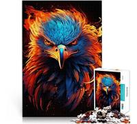 Puzzle de 1000 Piezas para Adultos Incendio del Orgullo del Águila Americana Juegos Juguetes Regalo Mejorar el Amor Entre Parejas 75x50cm
