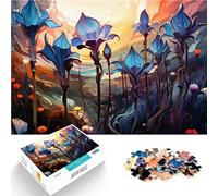 Puzzle de 1000 piezas para adultos, jacintos islandeses, sofisticado, gran regalo para adolescentes a partir de 14 años, 26 x 38 cm