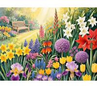 Puzzle de 1000 Piezas para Adultos, Jardín del Sol 75x50cm, Rompecabezas 1000 Piezas Adultos, Juego Antiestrés y Desafío de Creatividad, Regalo para Noches de Juego