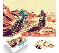 Puzzle de 1000 Piezas para Adultos Jinete superando obstáculos Entrena tu Cerebro y Tus Manos Juguetes de decoración del hogar 38x26cm
