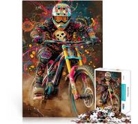 Puzzle de 1000 Piezas para Adultos Jinete violento Juguetes adictivos Que desafían la Inteligencia Cerebral Regalo Divertido 38x26cm