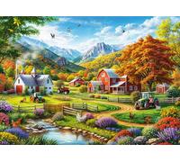 Puzzle de 1000 piezas para adultos, juego educativo clásico, paisaje pastoral, decoración hermosa, regalo