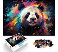 Puzzle de 1000 piezas para adultos, juegos de relajación de panda, ayuda al cerebro a entrenar juguetes adictivos para entrenar la paciencia, promover la paciencia, jóvenes a partir de 14 años, 26 x