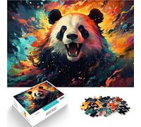 Puzzle de 1000 piezas para adultos, juegos de relajación de panda de fantasía, ayuda al cerebro a entrenar juguetes adictivos para promover la paciencia, 26 x 38 cm