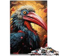 Puzzle de 1000 piezas para adultos, juguete artístico de cuerno gigante para aliviar el estrés, para toda la familia, 26 x 38 cm