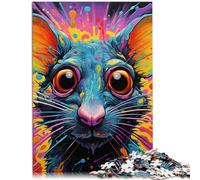 Puzzle de 1000 piezas para adultos, juguete colorido y lindo, juego intelectual con póster y preguntas y respuestas, 14.96" x 20.47"