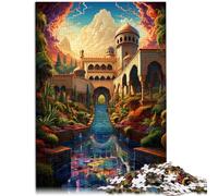 Puzzle de 1000 piezas para adultos, la Alhambra Decoración del Hogar Puzzle 50 x 70 cm Regalos para amigos y familiares para adolescentes a partir de 14 años