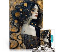 Puzzle de 1000 Piezas para Adultos La Bruja y el Gato Negro Juguetes para aliviar el estrés Toda la Familia. 75x50cm