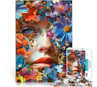 Puzzle de 1000 Piezas para Adultos La Flor vívida Ayuda al Cerebro a ejercitar Juguetes adictivos para Cultivar la Paciencia. Buen Regalo 75x50cm
