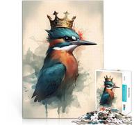 Puzzle de 1000 Piezas para Adultos La Magia del martín Pescador Entrena tu Cerebro y Tus Manos con póster a Juego y Hoja de Trivia 75x50cm