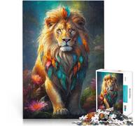 Puzzle de 1000 Piezas para Adultos La Melena del león Ayuda al Cerebro a ejercitar Juguetes adictivos para Cultivar la Paciencia. Mejorar la Memoria 38x26cm
