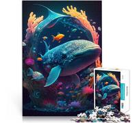 Puzzle de 1000 Piezas para Adultos Leviatán psicodélico Matar el Tiempo en Vacaciones en casa Juguetes de decoración del hogar 52x38cm