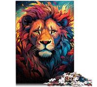 Puzzle de 1000 piezas para adultos mago león antiestrés, 26 x 38 cm, juego educativo para cumpleaños, Navidad, para adolescentes de 14 años y más