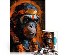 Puzzle de 1000 Piezas para Adultos Mirada de Hanuman Ayuda al Cerebro a ejercitar Juguetes adictivos para Cultivar la Paciencia. Apto para Parejas 75x50cm