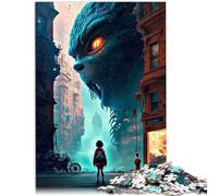 Puzzle de 1000 piezas para adultos, monstruo gigante, juego sofisticado, diversión en actividades en casa, regalo de cumpleaños, regalo de viaje, 26 x 38 cm
