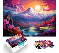 Puzzle de 1000 piezas para adultos, montaje de fantasía Fuji Asia como regalo de rompecabezas fortalece el amor entre parejas para adolescentes a partir de 14 años, 50 x 75 cm