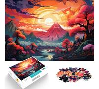 Puzzle de 1000 piezas para adultos, montaje de fantasía Fuji Asia, juguete de 50 x 70 cm, toda la familia a partir de 14 años