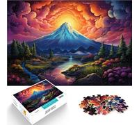 Puzzle de 1000 piezas para adultos, montaje de fantasía Fuji Asia para regalos de rompecabezas, 50 x 70 cm, adecuado como decoración de escritorio para niños a partir de 14 años