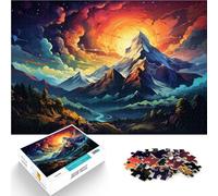 Puzzle de 1000 piezas para adultos "Montañas antes del atardecer" - Juegos divertidos para adultos toda la familia 50 x 75 cm