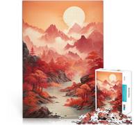 Puzzle de 1000 Piezas para Adultos Montañas en otoño Juguetes educativos de Aprendizaje Juegos Familiares Una Obra de Arte 52x38cm