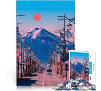 Puzzle de 1000 Piezas para Adultos Monte Fuji Juguetes adictivos Que desafían la Inteligencia Cerebral Decoración 52x38cm