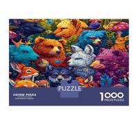 Puzzle De 1000 Piezas para Adultos, Mundo Animal, Rompecabezas Imposible, Varios Animales, para Toda La Familia, Regalos Adultos Y Niños 38x26cm/1000pcs