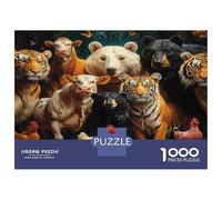 Puzzle De 1000 Piezas para Adultos, Mundo Animal, Rompecabezas Imposible, Varios Animales, para Toda La Familia, Regalos Adultos Y Niños 52x38cm/1000pcs