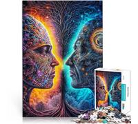 Puzzle de 1000 Piezas para Adultos Mundo Espiritual Juguetes adictivos Que desafían la Inteligencia Cerebral Obra de Arte 52x38cm
