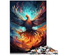Puzzle de 1000 piezas para adultos Mysterious Fantasy Phoenix Brain Teaser Game 26 x 38 cm toda la familia