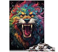 Puzzle de 1000 piezas para adultos "Mysterious Painting Beast" - Divertidos juegos familiares para toda la familia, 26 x 38 cm
