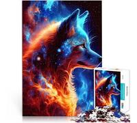 Puzzle de 1000 piezas para adultos, niebla animal, lobo, juguete sofisticado, 50 x 70 cm, fortalece el amor entre parejas para niños a partir de 14 años
