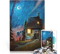 Puzzle de 1000 Piezas para Adultos Noches estrelladas Alivia el estrés Vacaciones en casa Matar el Tiempo Buen Regalo 70x100cm