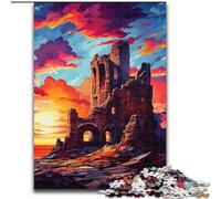 Puzzle de 1000 Piezas para Adultos, Nubes Coloridas al Atardecer, de Madera, para Adolescentes Mayores de 14 años, decoración del hogar, 50x75cm, para cumpleaños, Fiestas y Ocasiones Especiales