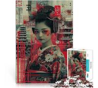 Puzzle de 1000 Piezas para Adultos Oiran VII japonés Desafiante de completar, Pero Divertido y Gracioso. Gran Regalo para Juegos 38x26cm